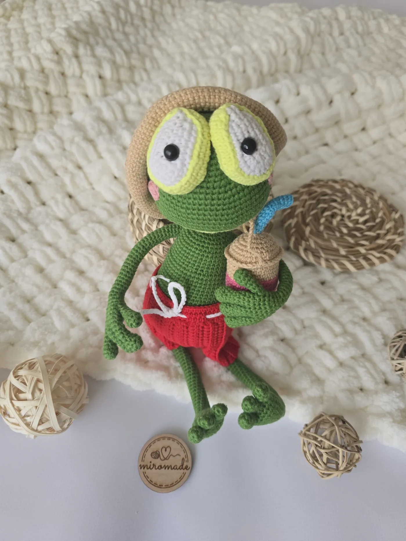 Amigurumi Frosch – Handgefertigte Plüschfigur (Handmade)