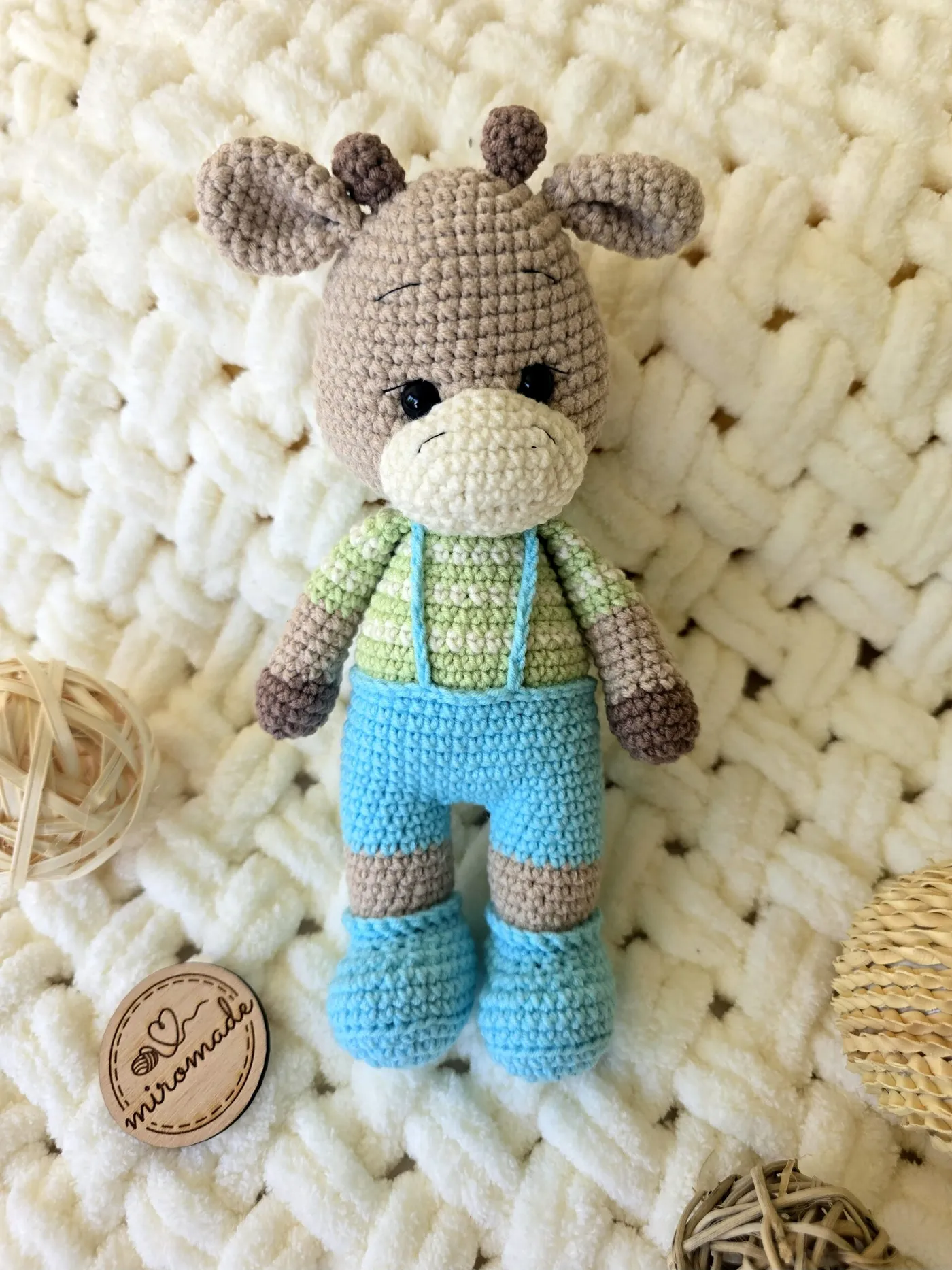 Gehäkelte Giraffe Kuscheltier Handgemacht